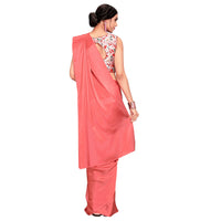 Cloud walker Women Soft Satin Silk Saree With Digital Printed Unstiched Blouse Piece(5.5m Saree +0.8m Blouse Piece).