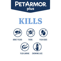 PetArmor Plus Flea and Tick Prevention for Dogs, Dog Flea and Tick Treatment, 1 Dose, Waterproof Topical, Fast Acting, Medium Dogs (23-44 lbs) 23-44 lbs 1 Count