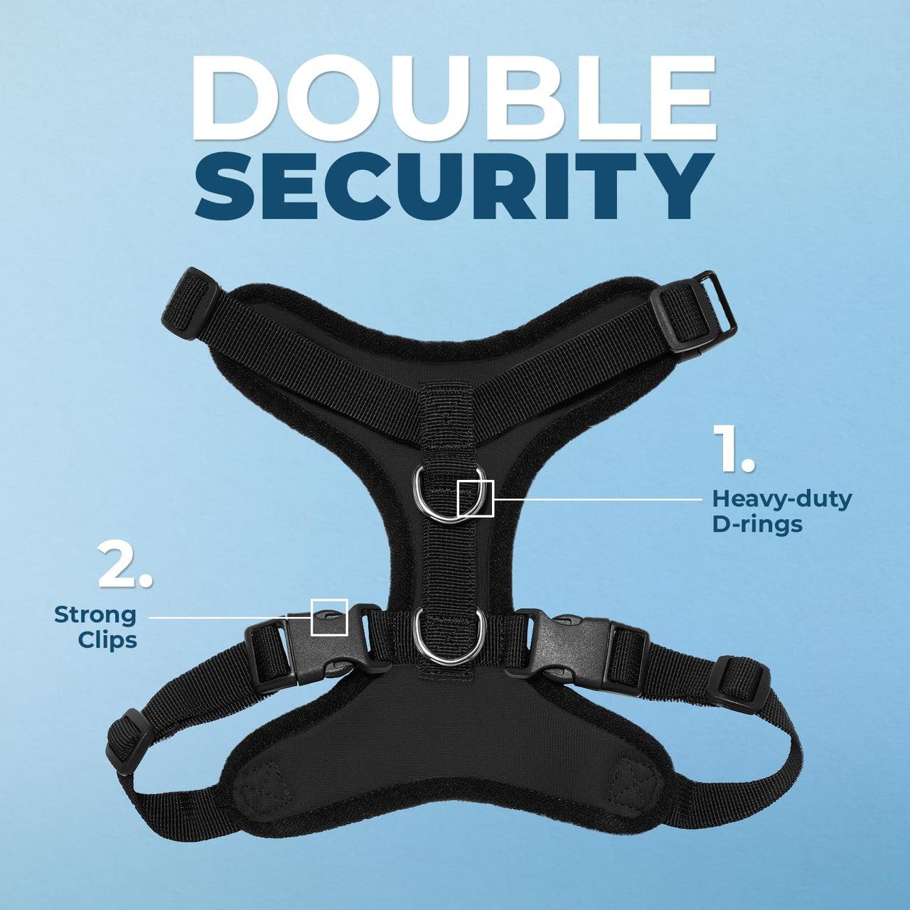 Voyager Step-in Lock Pet Harness - All Weather Mesh, Adjustable Step in Harness for Cats and Dogs by Best Pet Supplies - Black, XL Harness (Black) XL (Chest: 23 - 28")