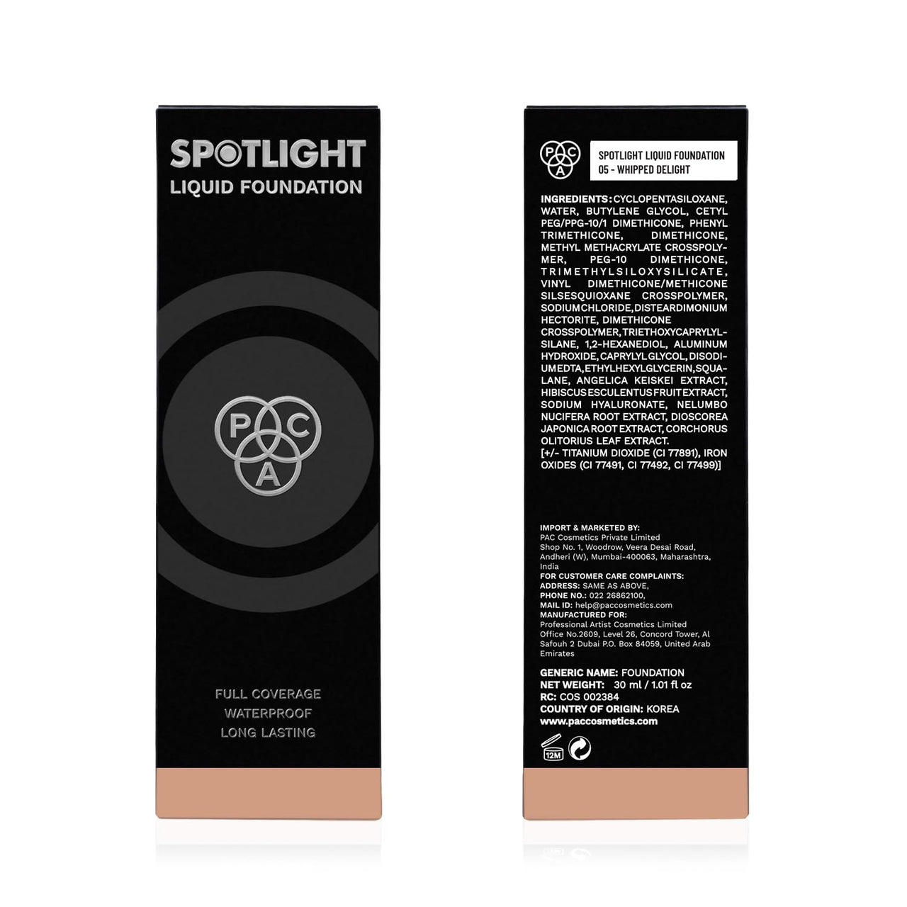 PAC Spotlight Liquid Foundation - 05 (Whipped Delight)