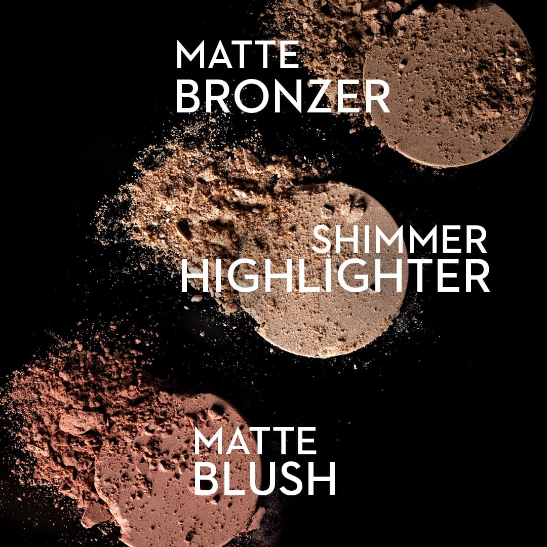 SUGAR Cosmetics Contour De Force Face Palette for Makeup | Includes Matte Bronzer, Highlighter & Blush | Makeup Palette with Built-in Mirror | 12.5gm - 02 Vivid Victory