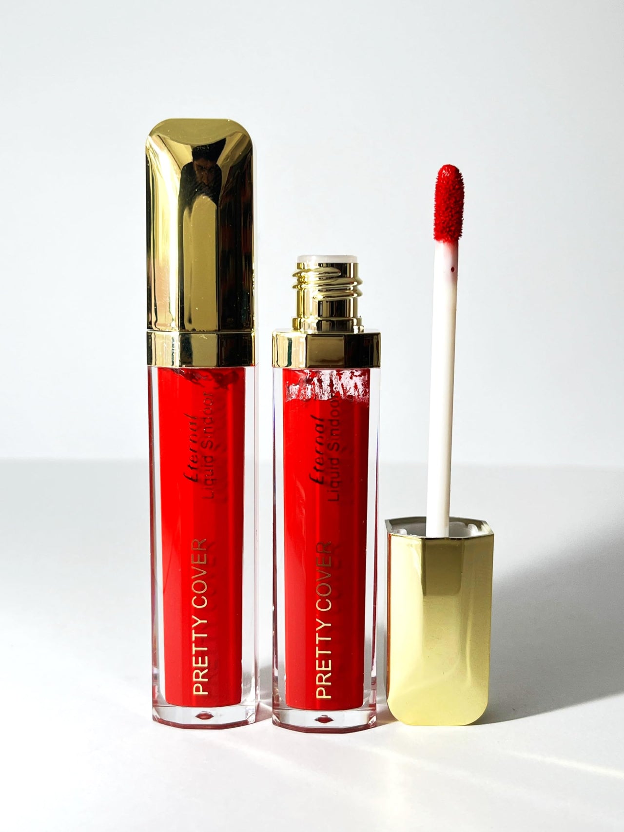 PRETTY COVER Smudge-Proof, Quick-Dry, Long-Lasting Liquid Sindoor for Daily & Festive Use | Rich Color with Precise Applicator (Red)