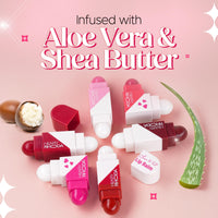 Hilary Rhoda Clear & Tint Lip Balm | Infused with Aloe Vera & Shea Butter | Hydrates & Nourishes Lips | 2 Sided Lip Balm | Glides on lips Smoothly - 2.27g*2 (Rose Love - Shade 01)
