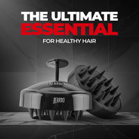 Beardo Scalp Massager for Hair with Removable Handle | Soft Silicone Bristles for Dry Massage, Oil & Shampoo | Massager Shampoo Hair Brush, Super Soft Bristles, Exfoliating | Scalp massager for Men & Women