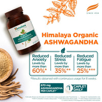 Himalaya Organic Ashwagandha 670Mg |Helps Release Stress | Rejuvenates Mind And Body | General Wellness | Tablet, Pack Of 60