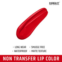 Insight Cosmetics Insight Non Transfer Lip Color Matte Texture12Hrs WaterproofTrue ColorSmudge Proof Paraben Free 100% Veg, 4ml(LG40-06) Crème Blusher, Face Makeup, Soft Salmon, 3.5 gm(B-02=01)