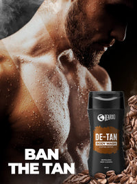 Beardo De-Tan Body Wash for Men, 200ml | Tan Removal and Caffeine Body Wash | Detan With Coffee & Aloe Extracts | For Body & Face | Refreshing Fragrance