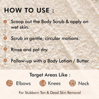 mCaffeine Coconut Cookie Body Scrub for Exfoliation & Tan Removal With Coffee, Milk, Apricot & Shea Butter | Reduce Skin Darkness | Calming Aroma | Glowing Skin for Men & Women - 175g