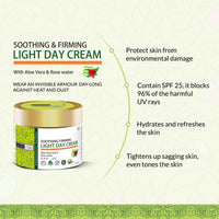 INDUS VALLEY SPF 25 Soothing & Firming Light Day Cream & Retexturing Night Cream Combo - With Sandalwood and Kokum Butter for Face | 100 ml + 50 ml