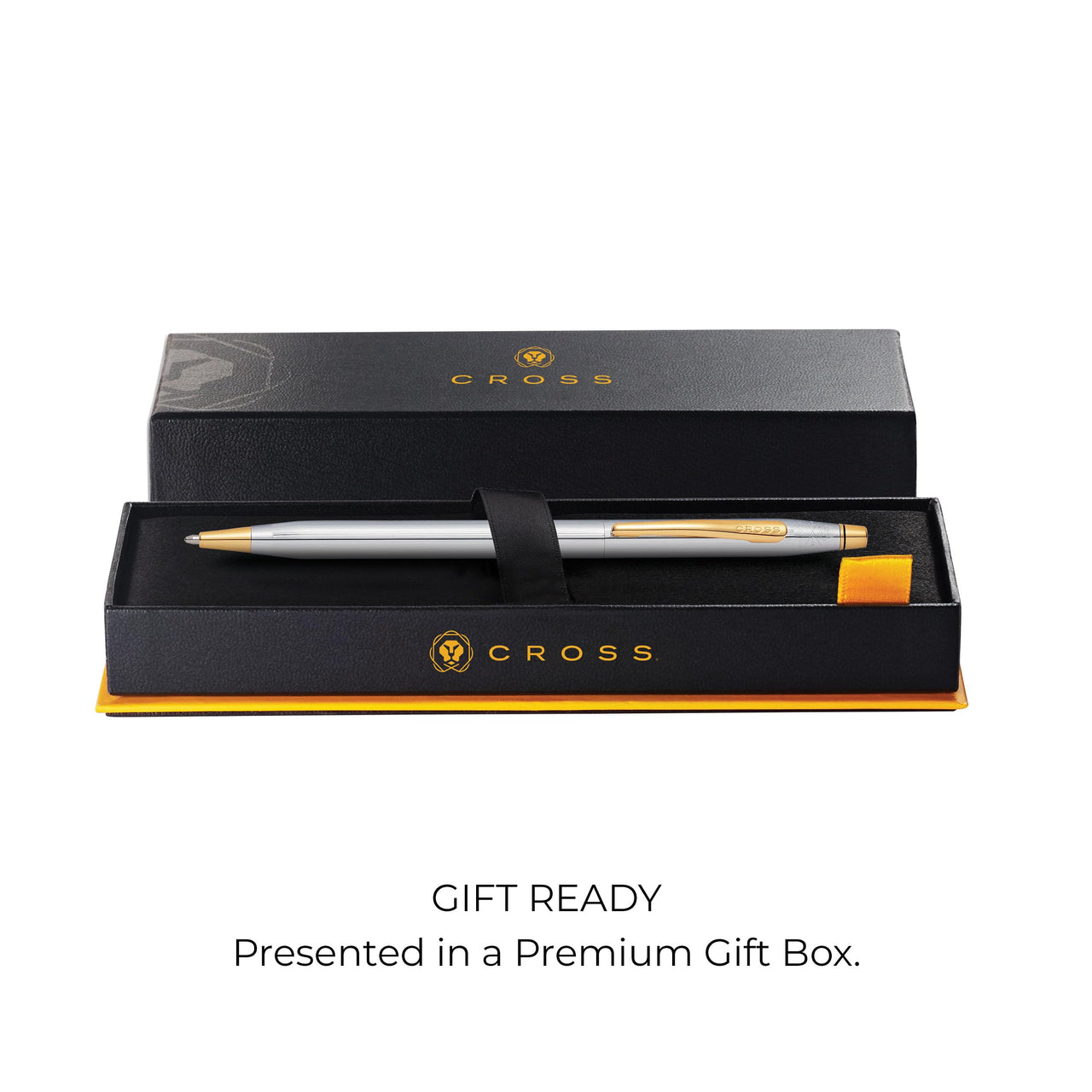 Cross Classic Century Refillable Ballpoint Pen, Medium Ballpen, Includes Luxury Gift Box - Medalist Chrome Chrome -Medalist