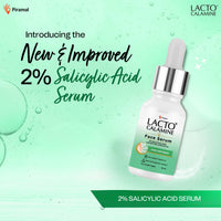 Lacto Calamine 2% Salicylic Acid Serum | 30ml | Face Serum For Acne, Blackheads, Oil control & Open Pores | Serum For Clear Skin | Face Serum for Women & Men | Dermatologically Tested & Fragrance Free