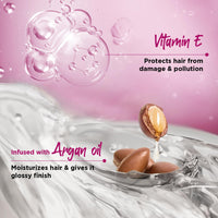 Livon Shake & Spray Serum for on-the-go hair | Provides instant shine, frizz control & damage protection | Spray serum for women & men | With Vitamin E & Argan Oil | 50ml