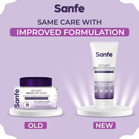 Sanfe Instant Spotlite Mask For Dark Underrams, Neck & Body| Dark Patch Removal Wipe-Off Cream in 10 Minutes | For Detanning, Anti Aging & Skin Tightening | Glycolic & Kojic acid with Charcoal 100g