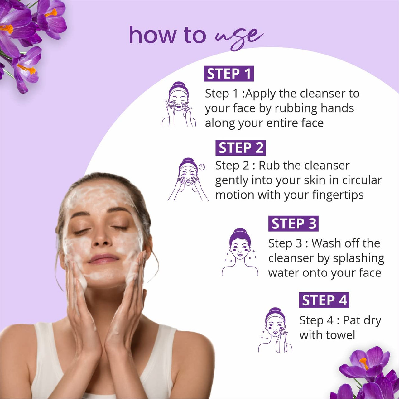 Globus Naturals Kumkumadi Skin Lightening Face Care Combo, Set of 4, Face Wash, Face Scrub, Face Cream & Face Pack