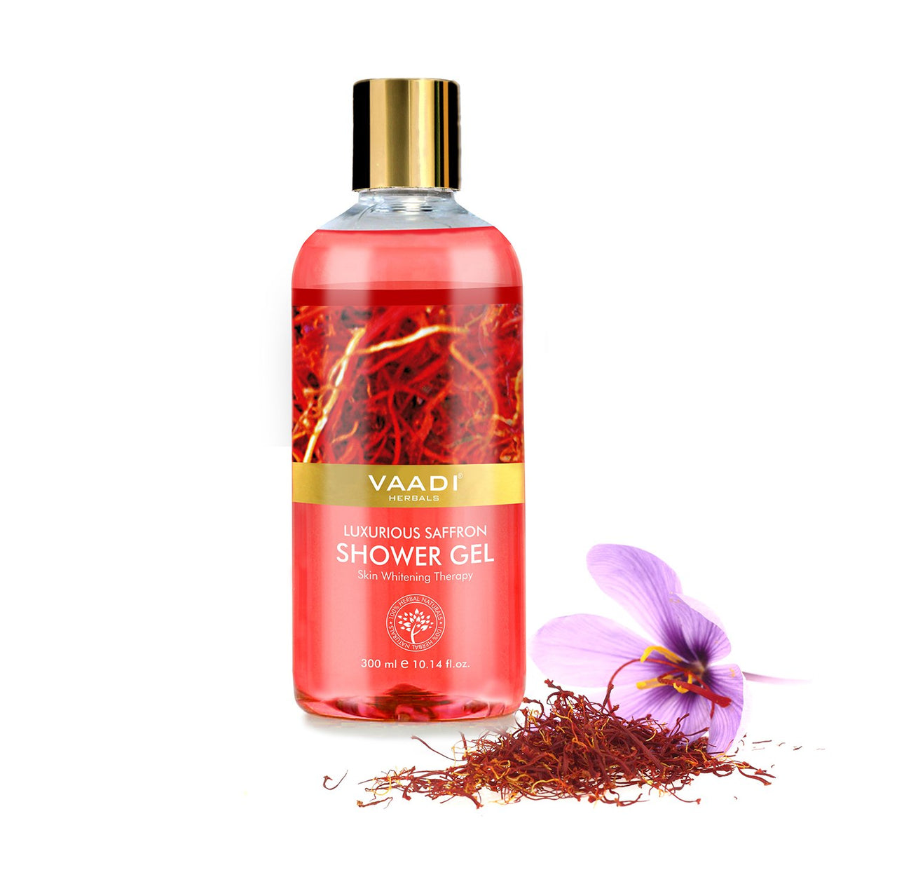 Vaadi Herbals Shower Gel, Luxurious Saffron, 300 ml