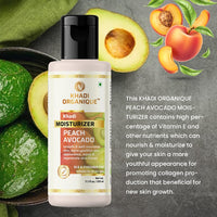 Khadi Organique Peach Avacado Moisturizer for dry skin - Pack of 4