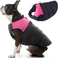 Gooby Padded Vest Dog Jacket - Pink, X-Large - Warm Zip Up Dog Vest Fleece Jacket with Dual D Ring Leash - Winter Water Resistant Small Dog Sweater - Dog Clothes for Small Dogs Boy and Medium Dogs
