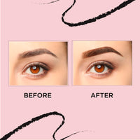 ZM Zayn & Myza Wow Brow Eyebrow Pencil Enriched with Castor Oil | Smudge Proof | Water Proof | Lasts Up to 12 hours - (Deep Brown, 0.35gm)