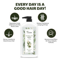 Jasmine Shampoo Clarifying & Anti-Dandruff Shampoo for Deep Cleansing | Calms Irritated Scalp and Nourishes Hair 1000 ml