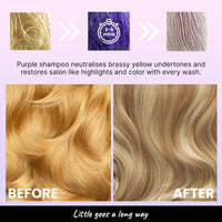 2.Oh! Italian Anti Yellow Shampoo | Purple Shampoo for Coloured, Highlighted, Blonde Hair | Neutralising Hair Toner for Bleached Hair | Blue Shampoo for Grey Hair | With Argan Oil for Dry Frizzy Hair