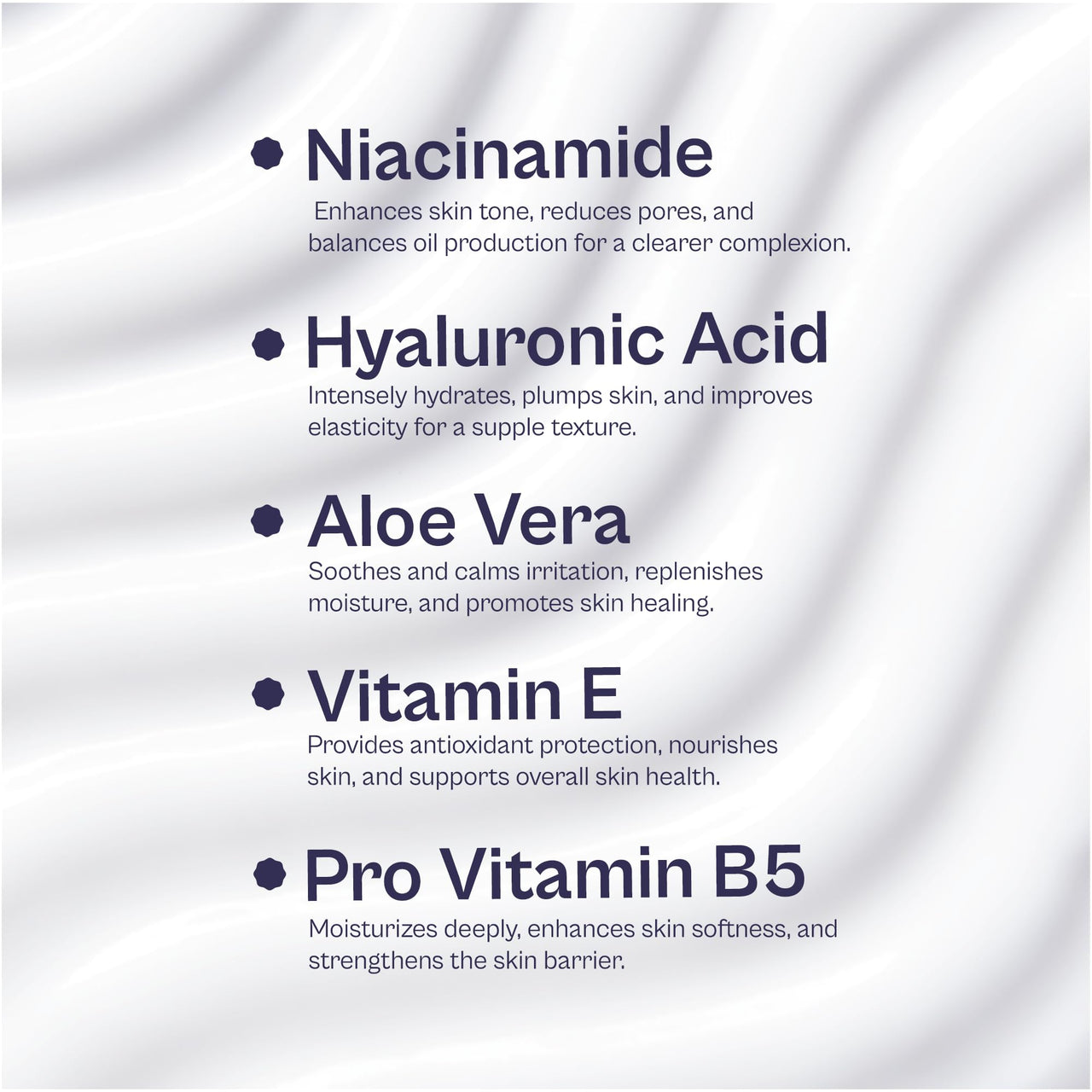 Bellamy Niacinamide & Hyaluronic Acid Gel Moisturizer for Face | with Aloe Vera, Vitamin E & Pro Vitamin B5 | 48 Hours of Hydration & Oil Free | For Dry Skin, Oily Skin & Sensitive Skin | 50gm