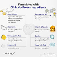 LUMOSIQUE® Brightening And Moisturizing Face Serum for Hydrates, Brightens & Evens tone Skin, Boosts Collagen & Corrects Hyperpigmentation | Oily, Dry, Sensitive & Combination Skin | MEN & WOMEN, 30ml