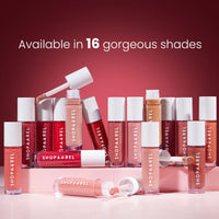 Shopaarel Silky Matte Gloss, Liquid Lipstick, Matte finish, Long-Lasting, Smudge-Resistant, Intense Shade, Cruelty-free-8 Gm, Charming