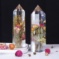 LET's RESIN Crystal Tower Resin Molds, Large Crystal Point Silicone Molds for Resin, 3 Different Sizes Epoxy Resin Molds for DIY Resin Flowers Crystals, Faux Quartz Healing Crystal, Home Decors