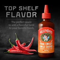 Melinda’s Thai Sweet Chili Sauce - Sweet and Mild Asian Chili Sauce Made with Whole Fresh Ingredients - Gourmet Hot Sauce & Dipping Sauce - Keto Friendly, Kosher - 12oz, 3 Pack