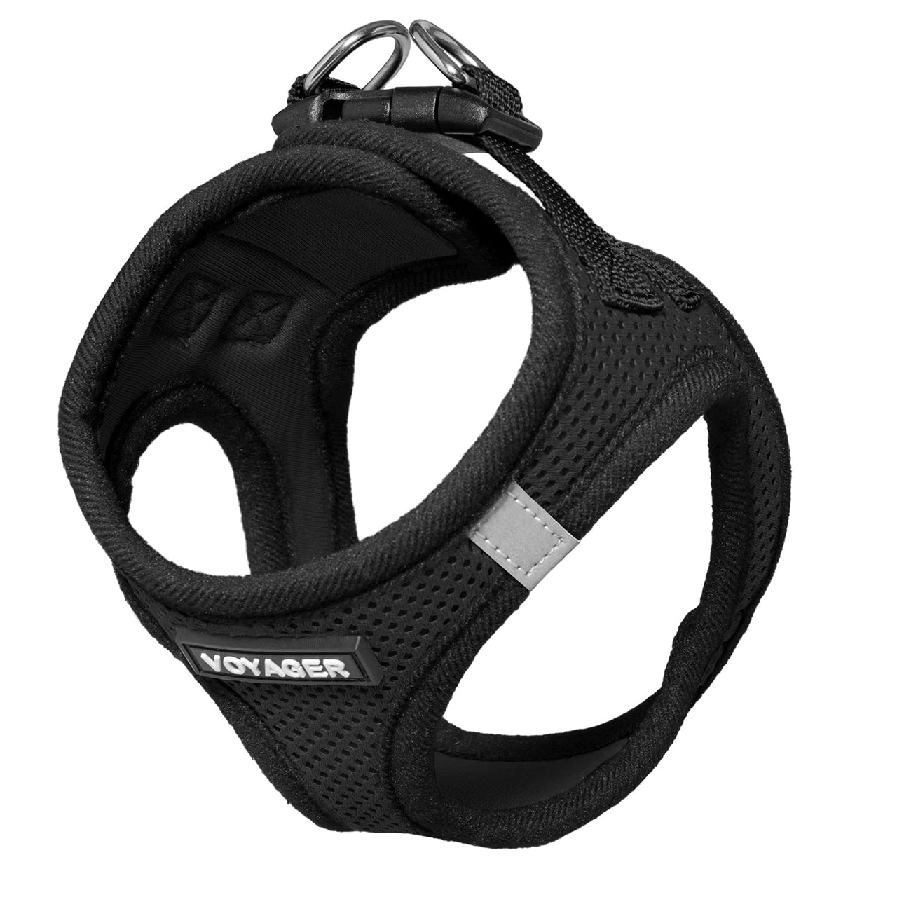 Voyager Step-in Air Cat Harness - All Weather Mesh Step in Vest Harness for Small and Medium Cats by Best Pet Supplies - Harness (Black), XXXS (Chest: 9.5-10.5") Harness (Black) XXXS (Chest: 10 - 11.5" * Fit Cats)