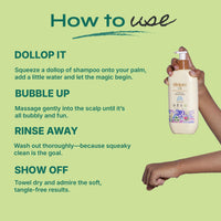 Tikitoro Kids Conditioning Shampoo for 4-10 years | pH 5.5 & Allergen-Free | Moringa, Rice Protein, Sacred Lotus Extract | No Parabens or Sulfates | 100% Vegan (300ml x 1)