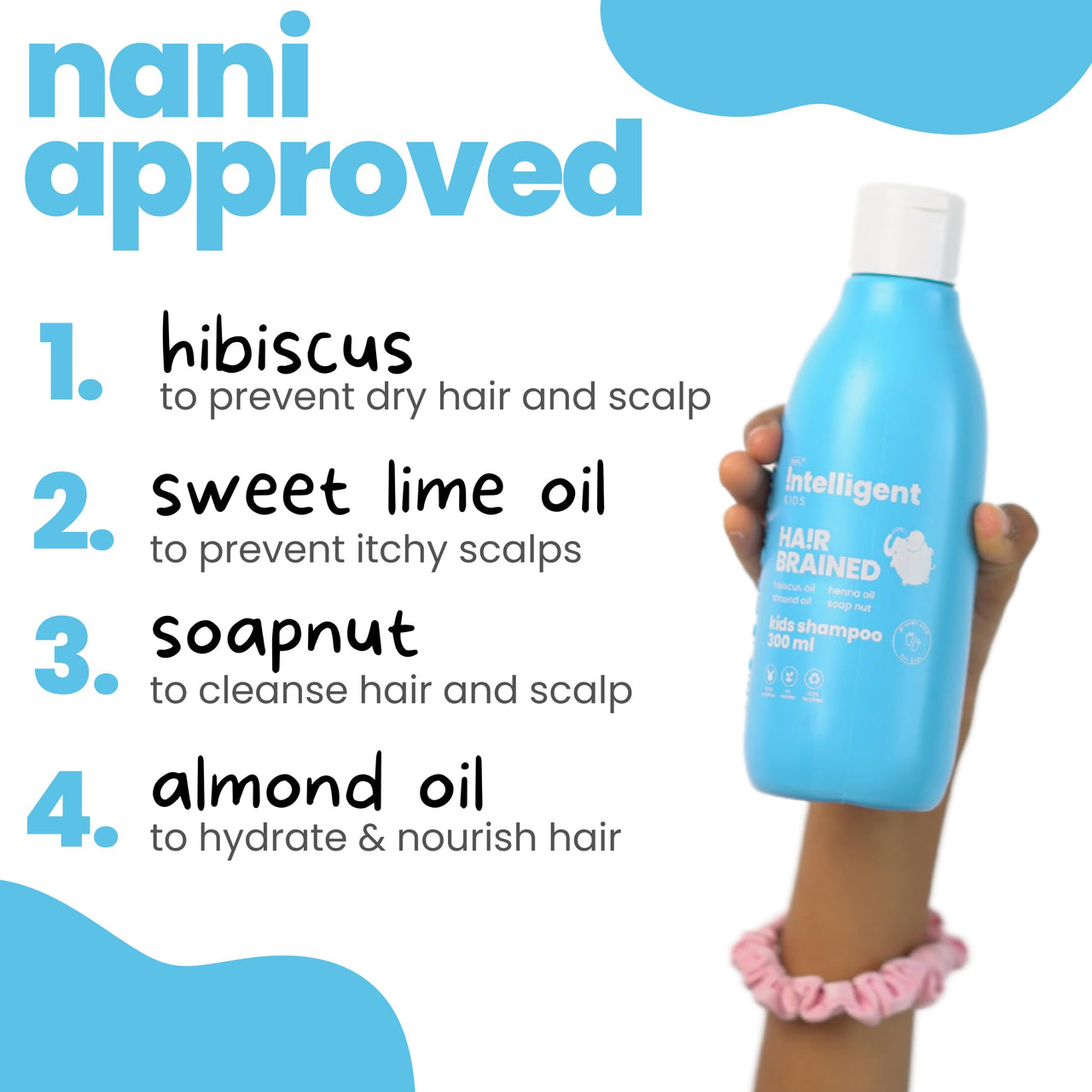 Tuco® Kids Mild Shampoo With Soapnut, Almond, Henna, Pomegranate | Ages 2-5, 4-10, 10-15, 5-10 Years | Paraben, SLS & Sulphate Free | pH 5.5, Vegan & Tear Free | 100 ml (Pack of 2) |