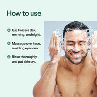 Qraa Men Qraa Acne Therapy Set- Pack Of Acne and Pimples Clearing Face Wash 100ml and Acne Gel 50ml, 100 ml (Pack of 2)