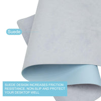 Desk Pad,Large Mouse Pad, Non-Slip PU Leathers Writing Pad,Desktop Protection Pad,Computer Desk Pad, Waterproof Table Mat, Desk Mat for Office and Home Writing (Baby Blue;31.5