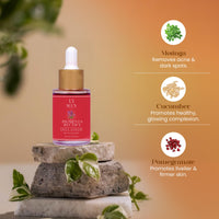 Suun Ayurveda Pigmentation & Dark Spot Night Serum | Reduces Melasma, Acne Marks, Pigmentation & Tan | 5% Bakuchiol, Saffron, Turmeric, Moringa & Vitamin C | Lightweight & Non-Sticky Face Serum for Men & Women | 30ml