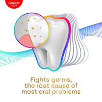 Colgate Total 300gm (2 x 150gm) Advanced Health Anti-Germ Toothpaste, Tooth Paste with 12-Hour Anti-Germ Protection, Whole Mouth Health (Combo Pack Offer)