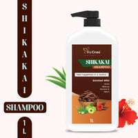 TryOnes SHIKAKAI Hair Shampoo With Herbal Amla Reetha Shikakai For Men & Women, Totally Organic 1000 ml