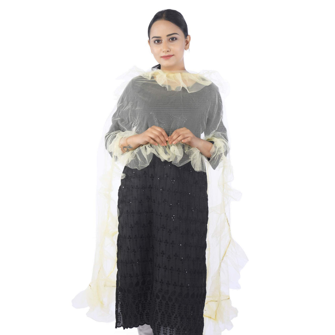 Traditions Bazaar Women's  Starred Net Dupatta