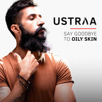 Ustraa Quick Action De-Tan Facial Kit for Men - Set of 4 | De-Tan Face Scrub - 100g | De-Tan Face Mask Oily Skin - 125g | 20% Vitamin C Face Serum - 30ml | De-Tan Cream - 50g | Effective Tan Removal