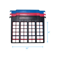 Advantus File and Folder Dividers, 3-Count, Red/Blue/Black (50912)