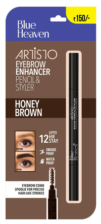 Blue Heaven Artisto Eyebrow With Styler- (Brown), Brown, & Blue Heaven Artisto Eyebrow With Styler- (Grey), Grey,
