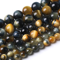 60PCS 6MM AAA Dreamlike Tiger Eye Stone Beads Natural Gemstone Bead Crystal Healing Energy Jewelry Making DIY 15 inches