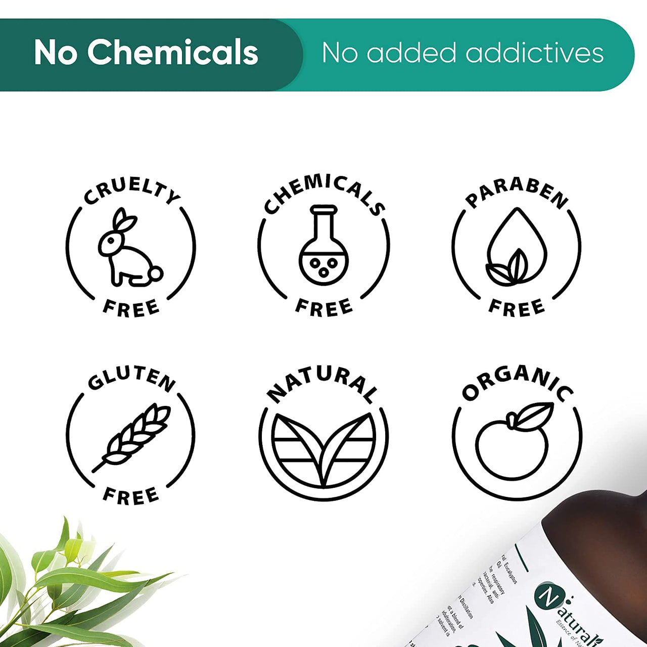 Naturalis Eucalyptus Oil Essential Oil – Pure Eucalyptus Essential Oil for Aromatherapy, Skin & Hair Care, Massage, Steam Inhalation, and Diffuser – Therapeutic Grade, 120ml