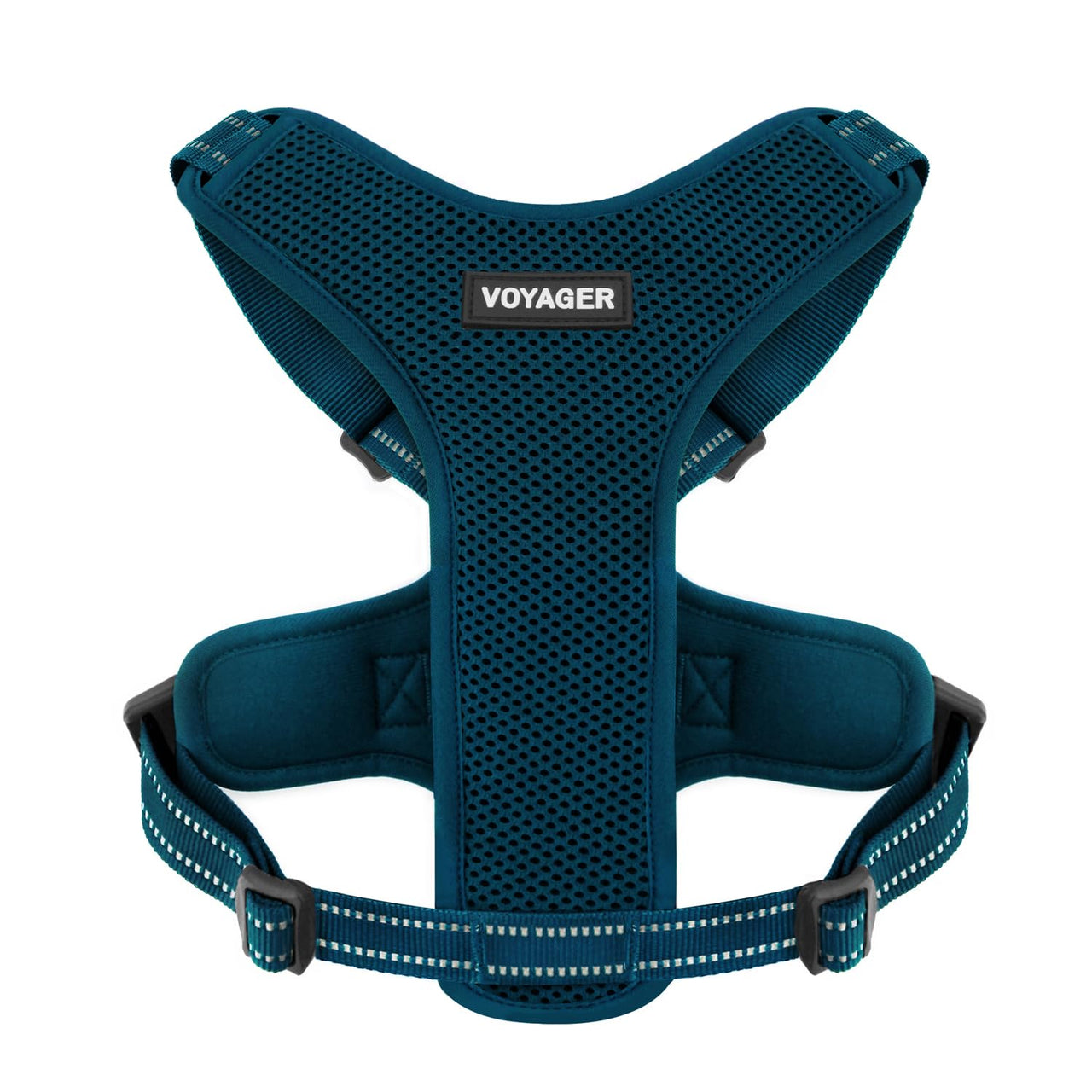 Air Frontier Mesh Dog Harness with Steel Leash D-Ring, Reflective Stitching, and Lightweight Breathable No-Pull Design, Adjustable Neck and Chest Straps for Small to Large Breeds - BUW, XS