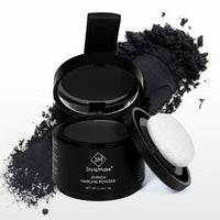 StyleMake Enrich Hairline Powder for Women & Men | Root Touch Up for Grey Hair | Toppers | Cover-Up Powder | Instantly Covers Loss, Patches, and Grey on Beard (Black, 4 g)