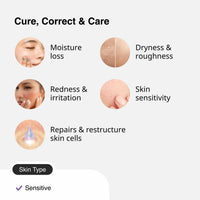 Cureskin Barrier Restructure Cream | Nourishes and Repairs | Ceramides, Oat Bran, Bisabolo (17 g)