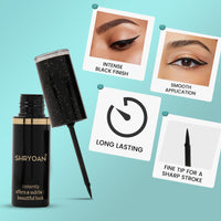 Shryoan Immortal Liquid Eyeliner | Intense & Matte Eyeliner | Lasts Long up to 24 hours | Smudge & Water Proof | (6ml)
