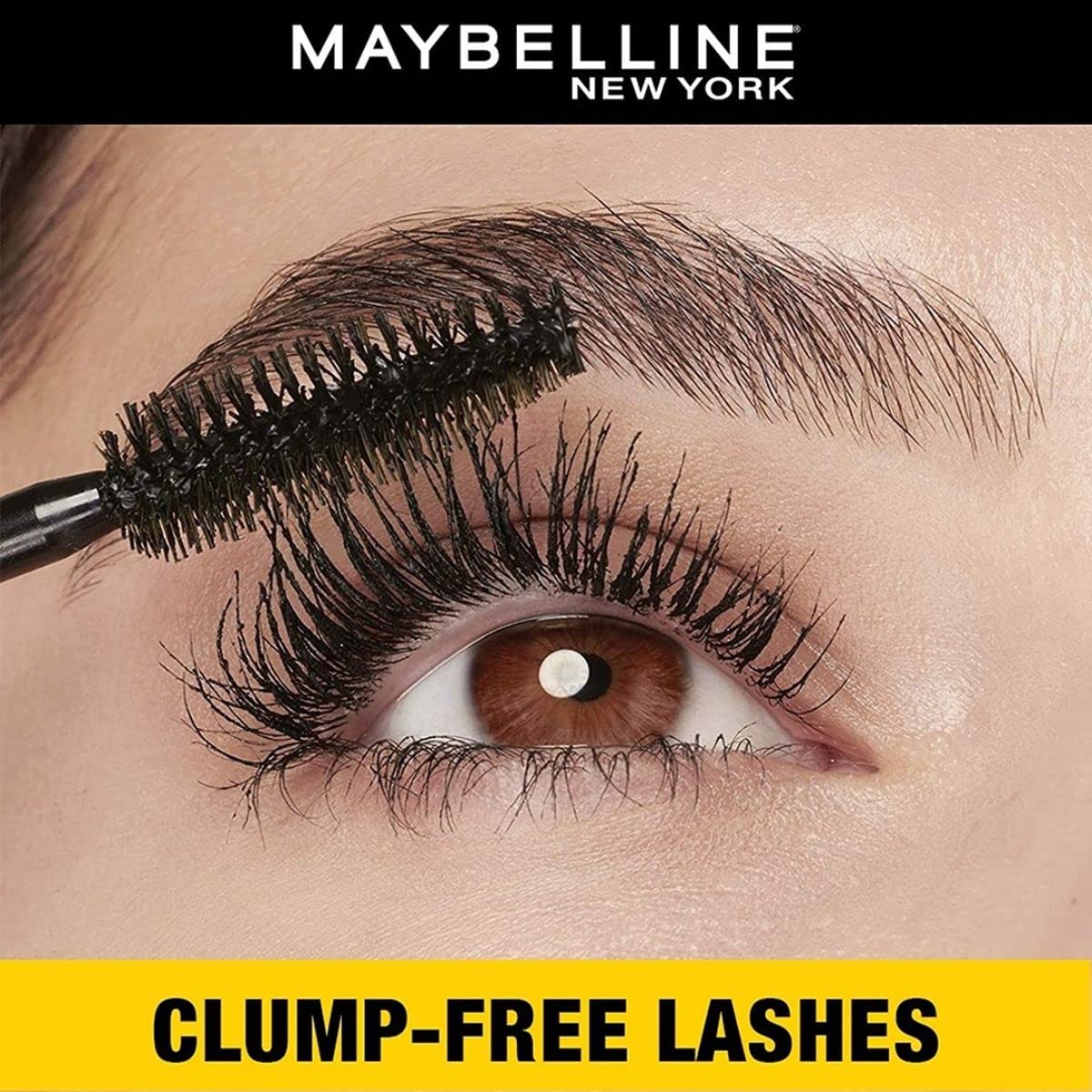 Maybelline New York Mascara, Volumizing & Lengthening, Waterproof, Black, Volume Express Colossal, 10ml (Pack of 2)