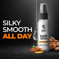 Beardo Hair Serum 50ml for Instant Shine & Anti-frizz with Argan Oil, Made for Men's  Hair, Super Light-weight | Provides shine, smoothness and damage protection | Luxurious Shine, Frizz-Free Hair Serum for Men