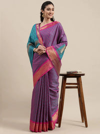 Pandadi Saree Women's  Cotton Silk Saree With Blouse Piece